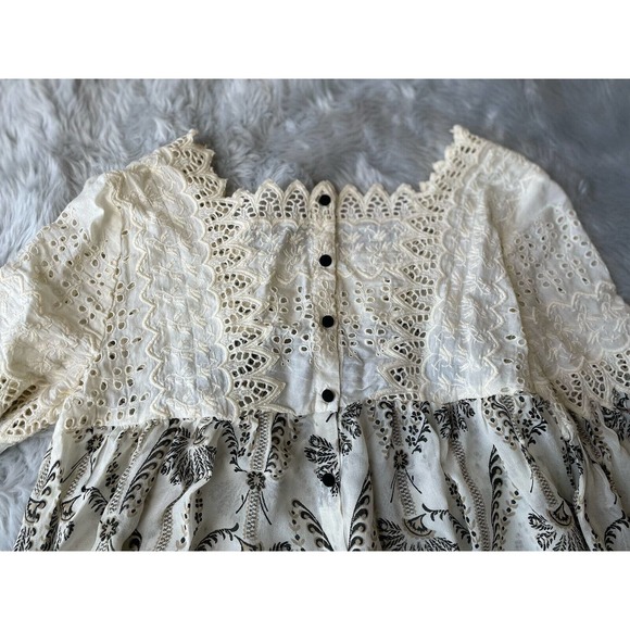 Anthropologie Cream and Black Blouse - Picture 12 of 16